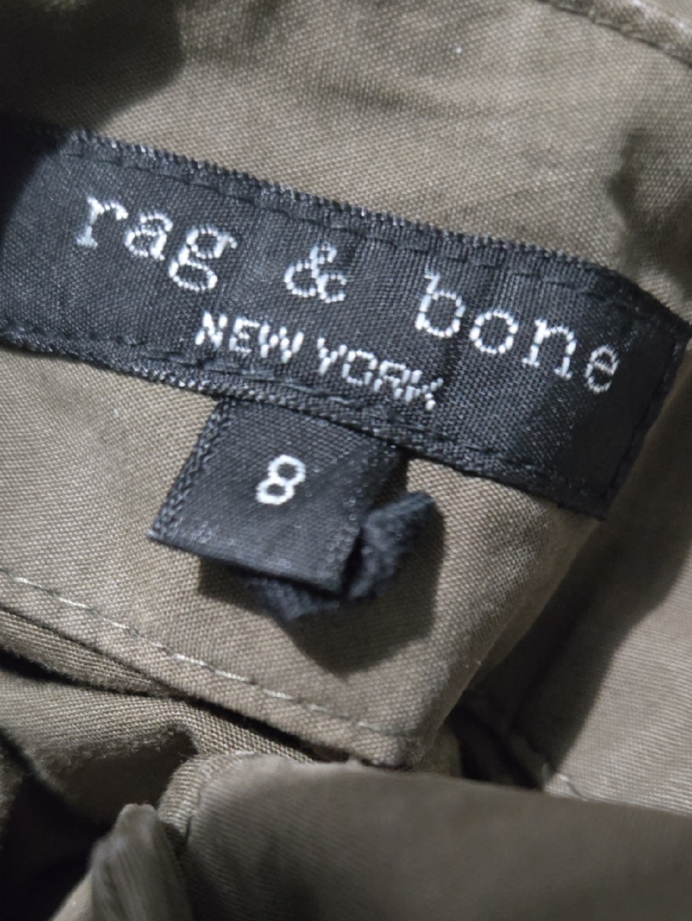 rag & bone Olive Green Jacket with Black Label